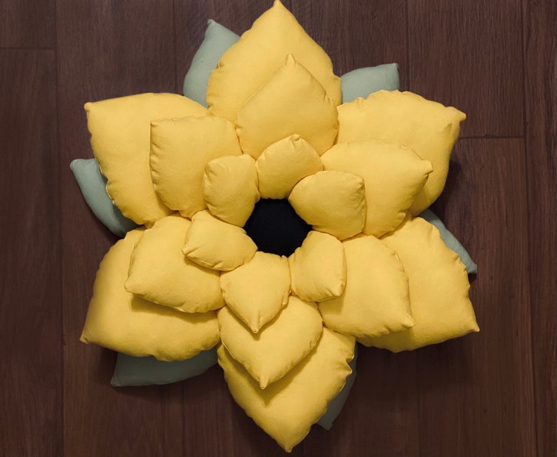 Sunflower Pillow Etsy