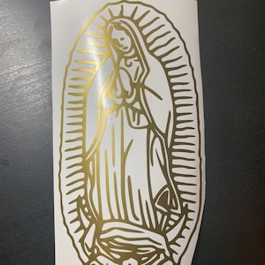 Virgen De Guadalupe Virgencita Car decal Car Sticker Virgin Mary