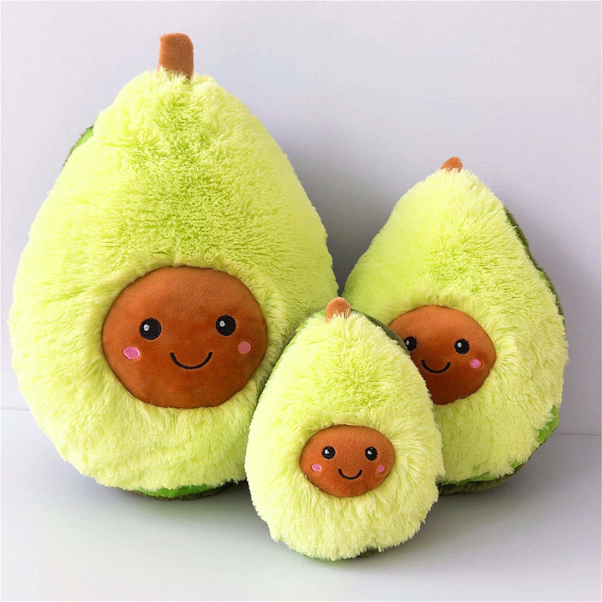 Super Sweet Fluffy Green Avocado Toy Fruit Plush Toy Cushion Etsy
