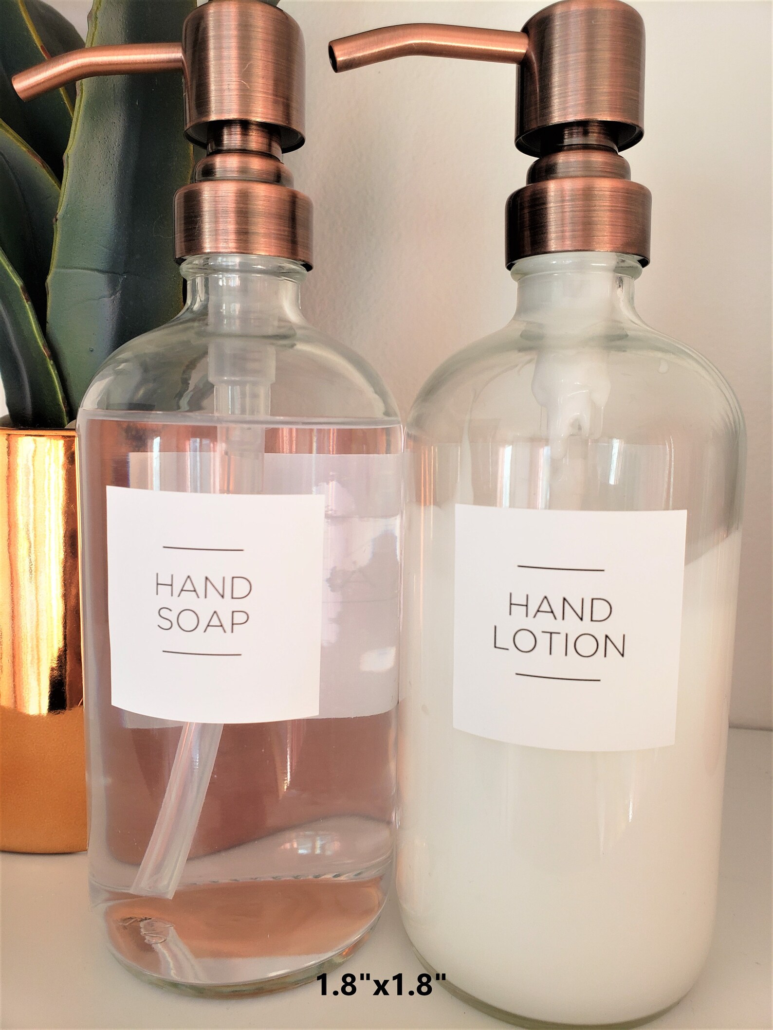 Bathroom Labels Modern Minimalist Label Custom Label Water Etsy