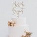 Personalized Wedding Cake Topper / Custom Script Cake Toppers for Wedding / Rustic Wedding Cake Topper / Custom wedding Cake topper