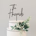 Rustic Wedding Cake Topper / Custom Script Cake Toppers for Wedding / Personalized Wedding Cake Topper / Mr and Mrs Cake Toppers -by TOA