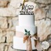 Personalized Anniversary Cake Topper / Heart Wedding Cake Topper / Rustic Wedding Cake Topper / Custom Date Cake topper - by TOA