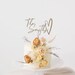 Personalized Wedding Cake Topper / Custom Script Cake Toppers for Wedding / Rustic Wedding Cake Topper / Anniversary Cake Topper - by TOA