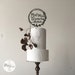 Personalized Wedding Cake Topper With Rustic Wreath / Anniversary Cake Topper / Date Cake Topper/ Custom Boho Floral Cake Topper - by TOA