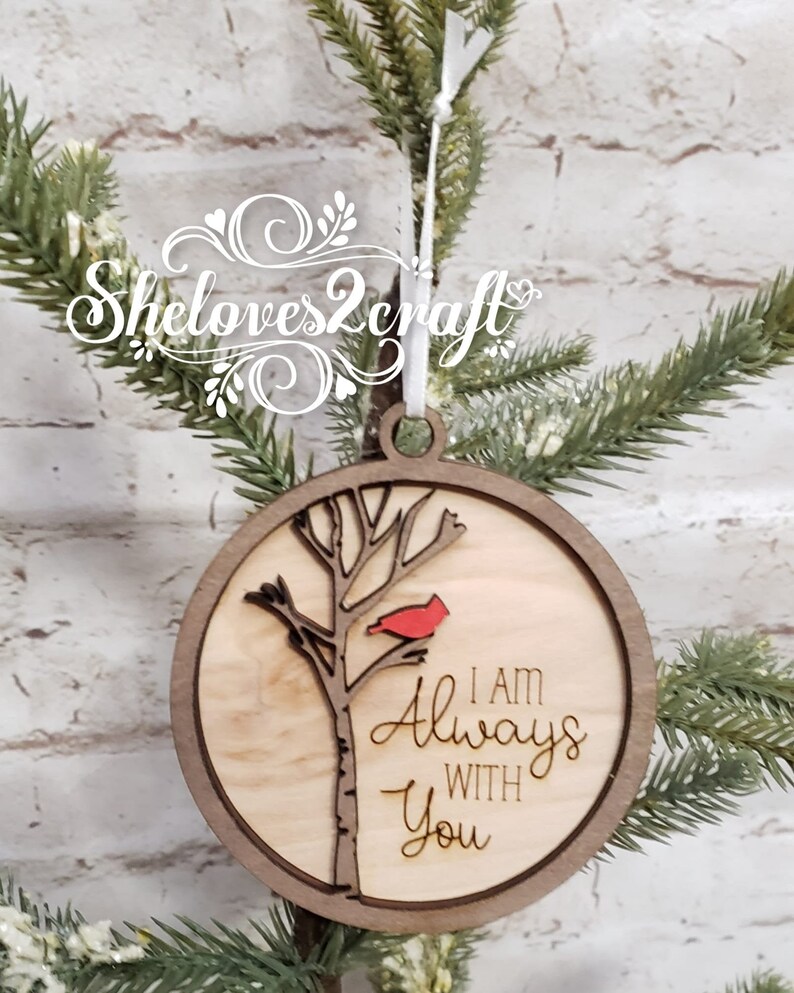 Download I am always with you ornament Layered SVG Laser | Etsy