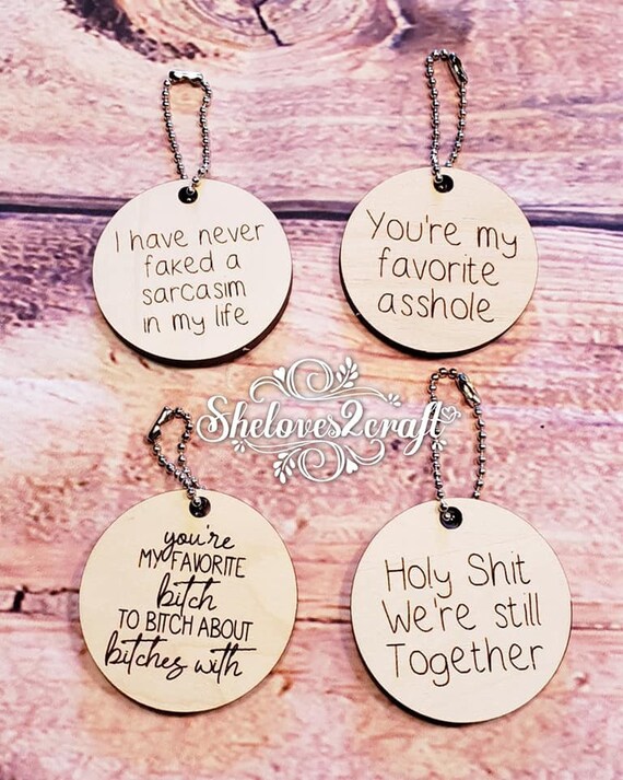 Funny Keychain set SVG Laser Etsy