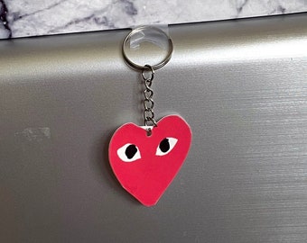comme des garcons keychain