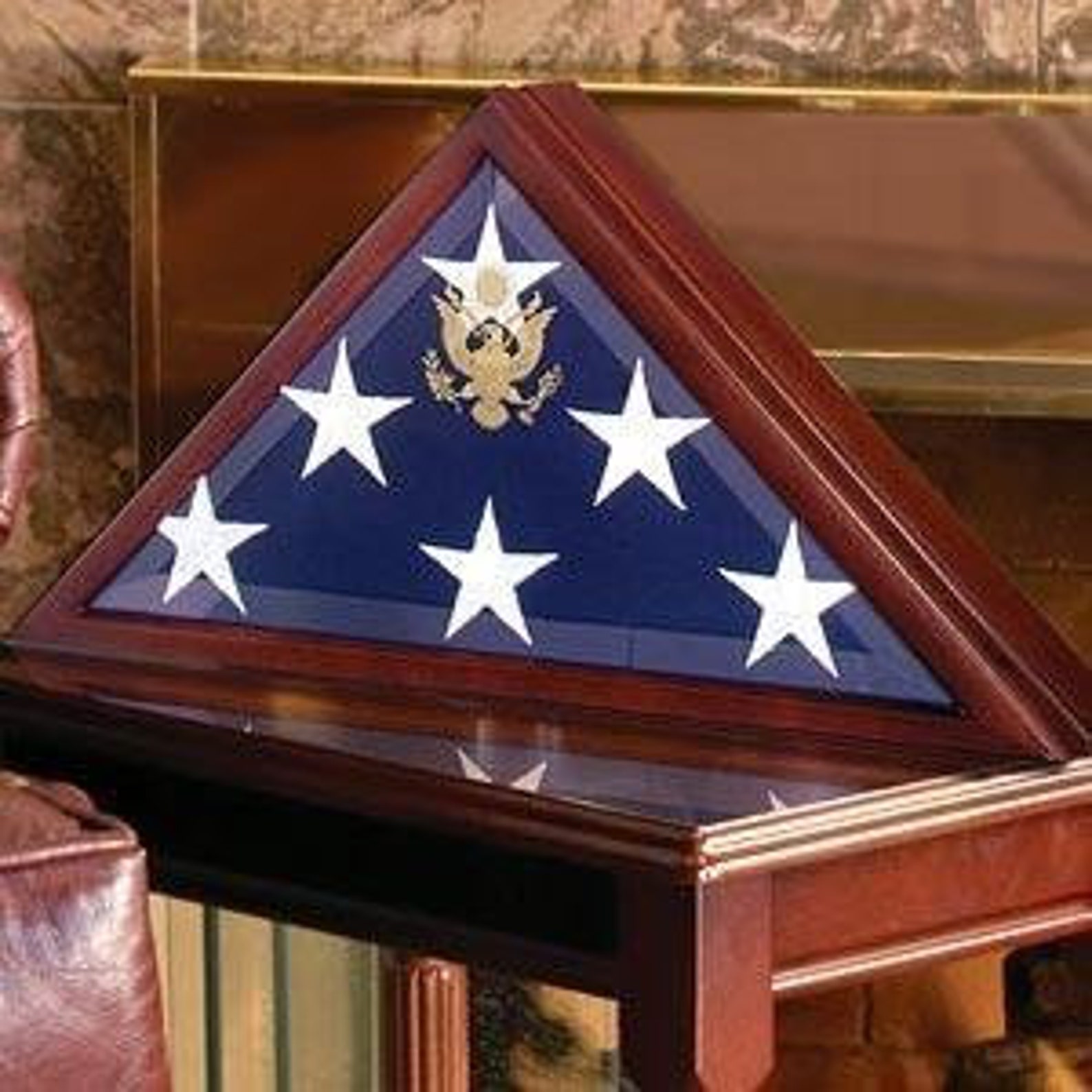 Flag Case Display Case To Fit Burial Flag Etsy