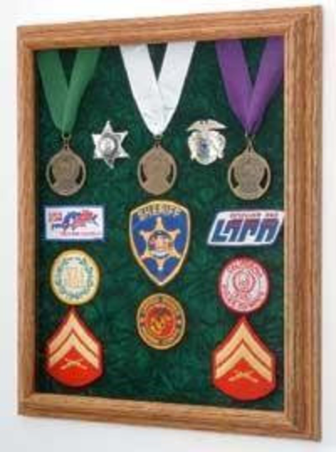 Awards Display Case Military Medal Display case with Embossed Etsy
