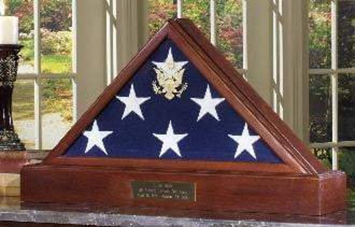 Memorial Flag Case Memorial Flag Display Case. Etsy