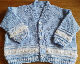 Handmade knitted child's cardigan