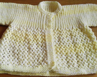 Handmade knitted child's cardigan
