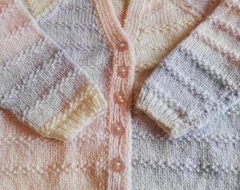 Handmade knitted child's cardigan