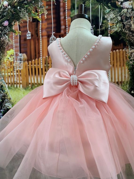 Pink tulle outlet dress baby