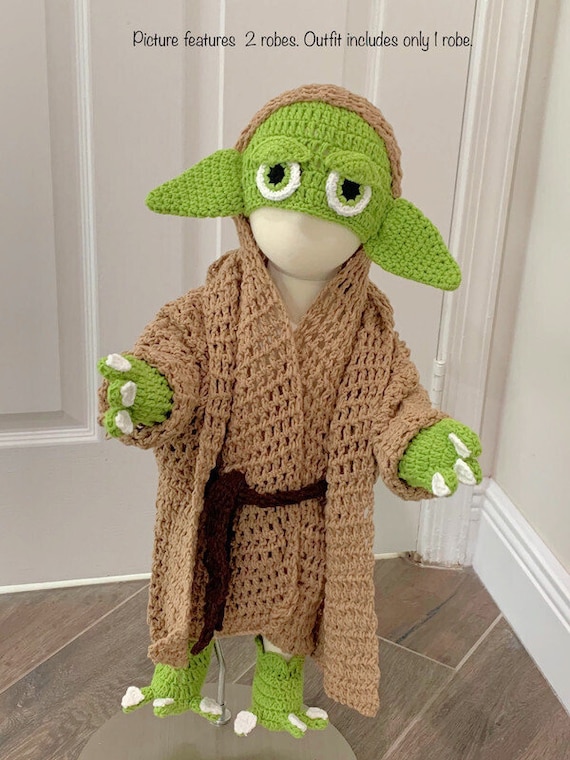 Handcrafted Baby Yoda Costume Perfect for Baby's First Halloween