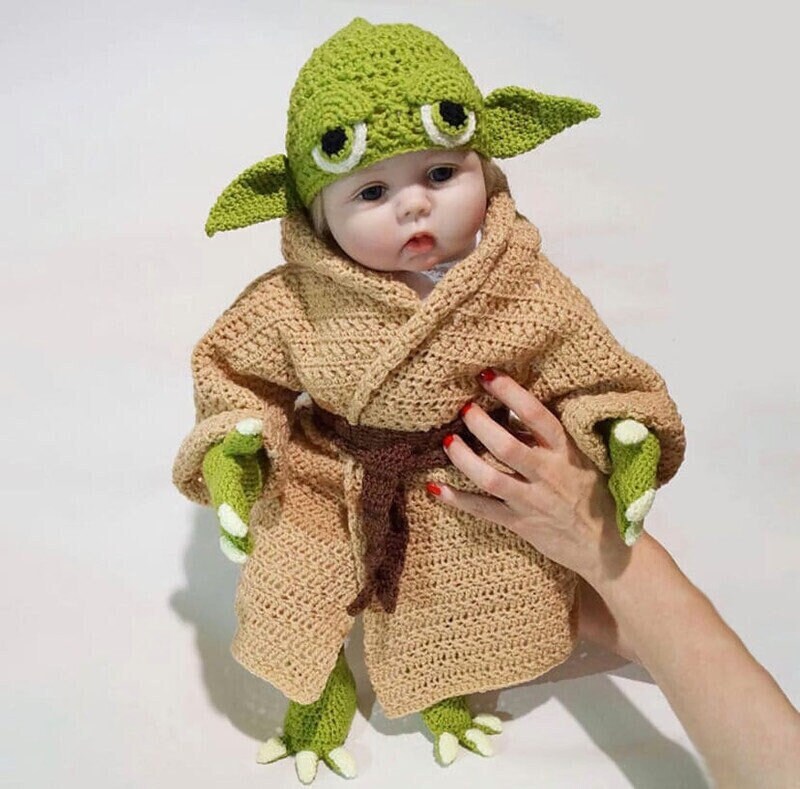 Handcrafted Baby Yoda Costume Perfect for Baby s First Halloween
