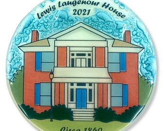 Lewis Laugenour House - Art Glass Ornament - Light Catcher Gift