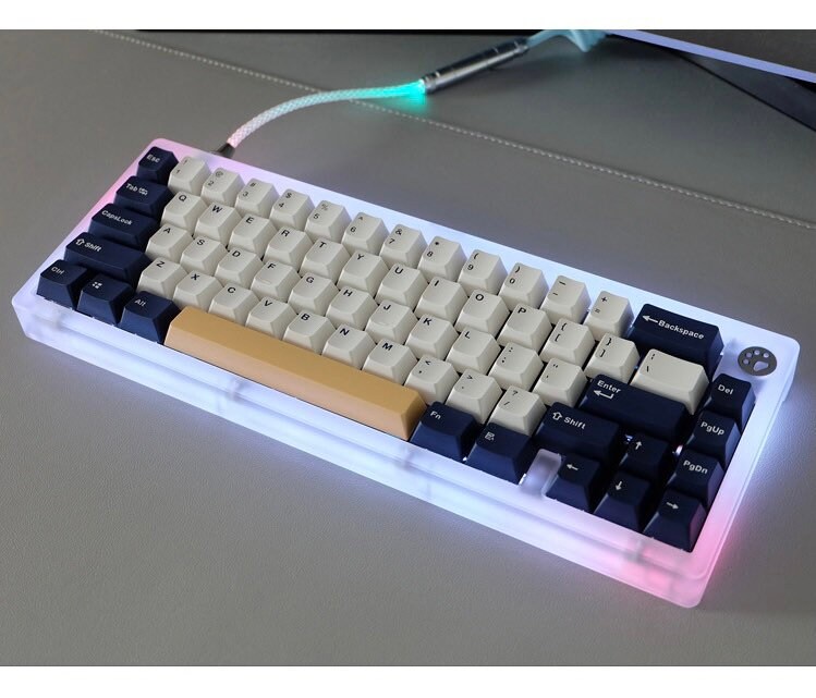 Dark blue & Yellow keycap set OEM keycap Cherry keycap Etsy