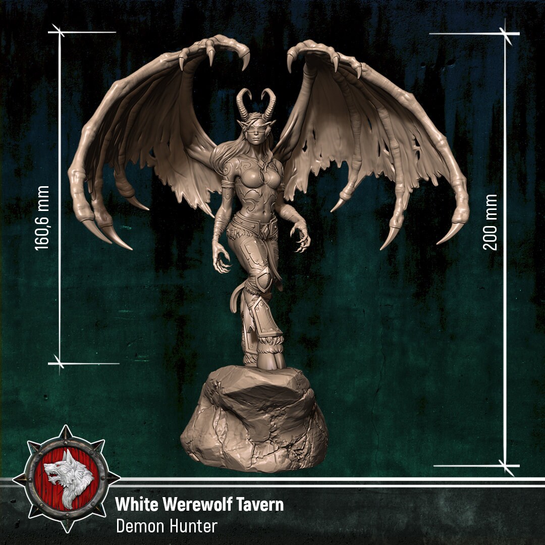 Demon Hunter World Of Warcraft Resin Model WOW AU Etsy