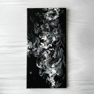 acrylic painting with a resin finish. original artwork on 10x20 inch canvas. Expressionism