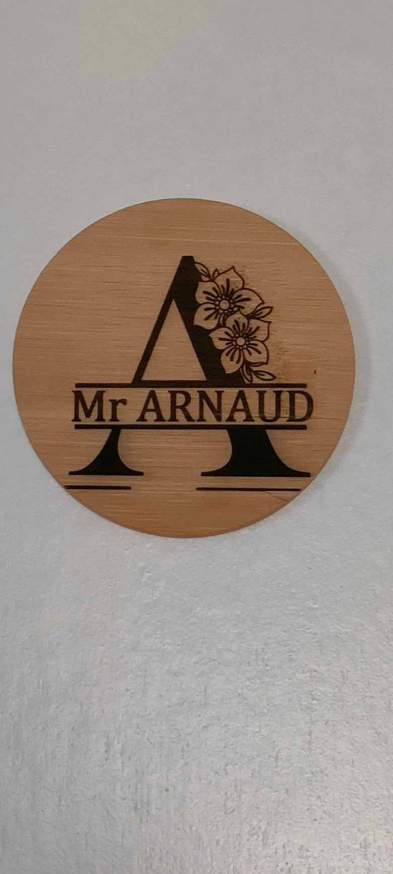 Pannello porta in legno, targhetta personalizzata per porta, nome personalizzato, logo personalizzato, nome personalizzato. immagine 9