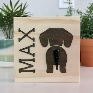 Dog Butt Leash Holder, Leash Holder Personalized, Custom Pet Leash Holder, Dog Leash Hook, Leash Hanger, Custom Dog Owner Gift, Dog Lover