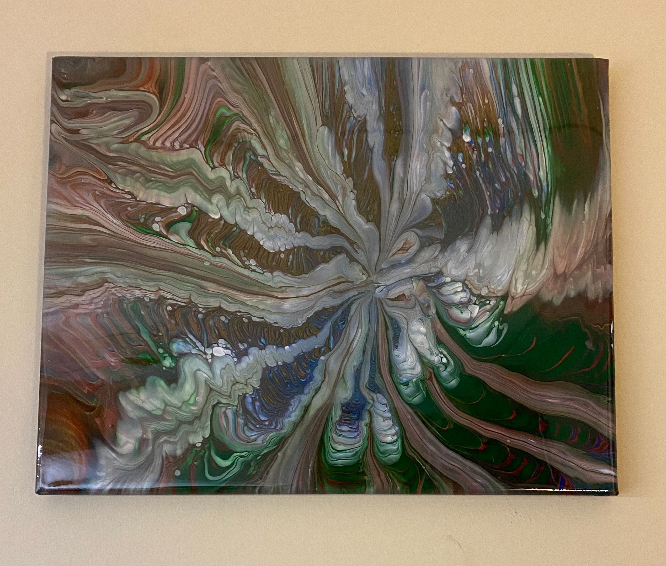 Smoke Acrylic Pour Painting Abstract Painting Acrylic Art Etsy