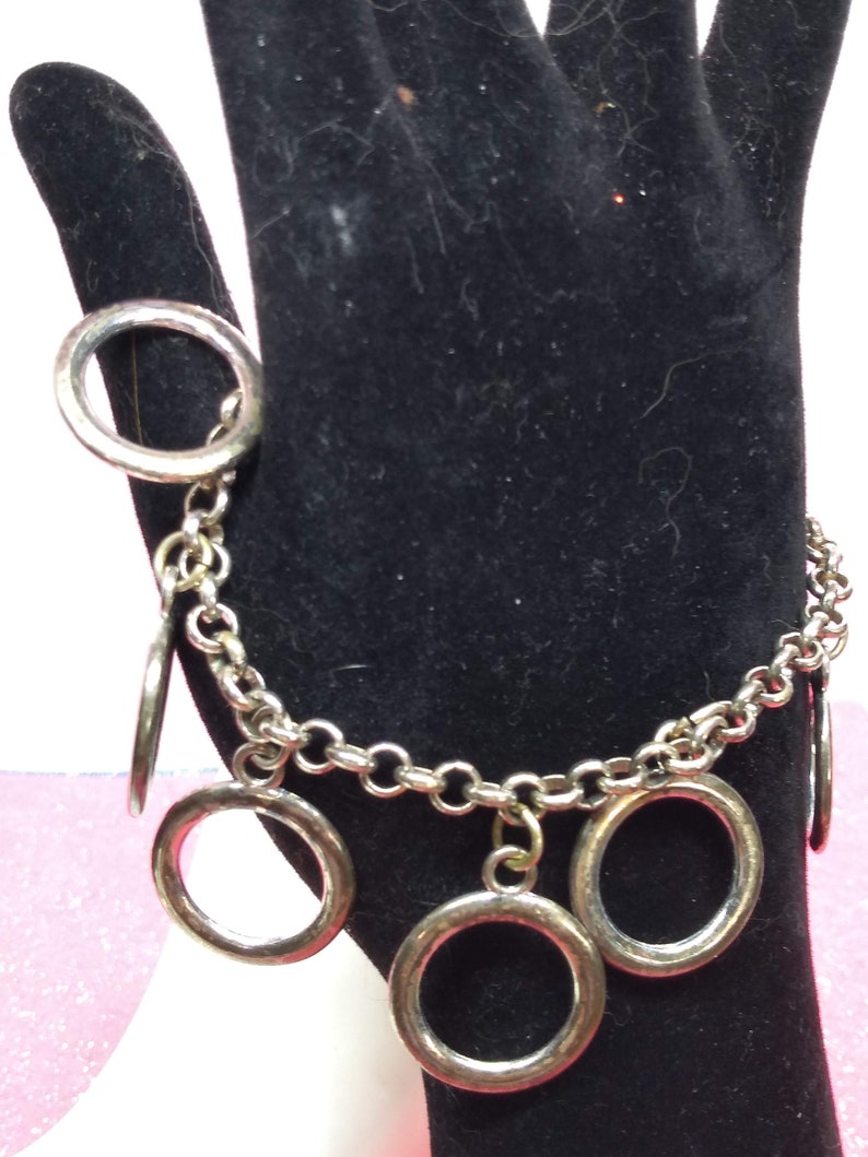 Silver Chain with Circle charms