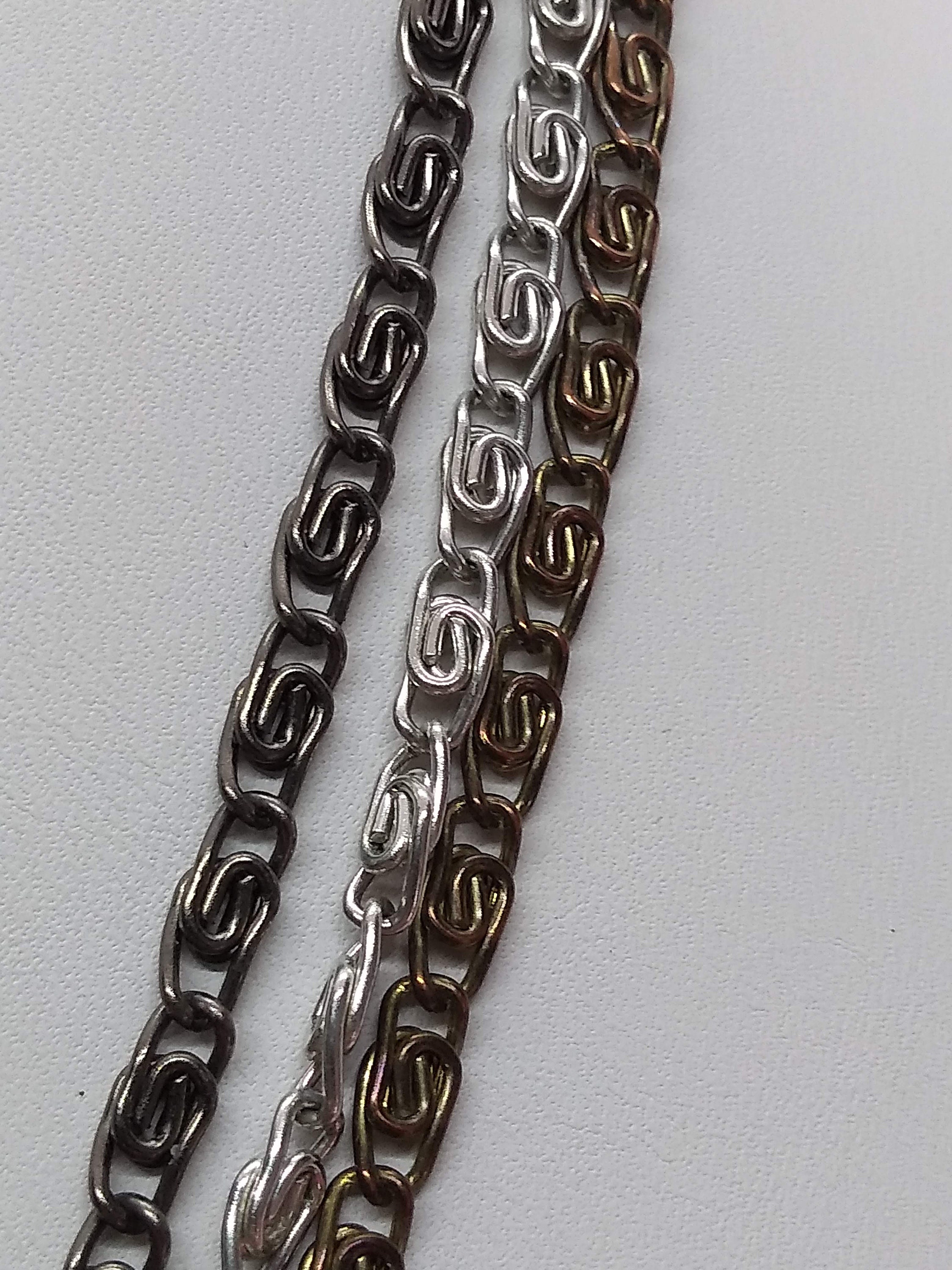3 Strand Chain Necklace | Etsy