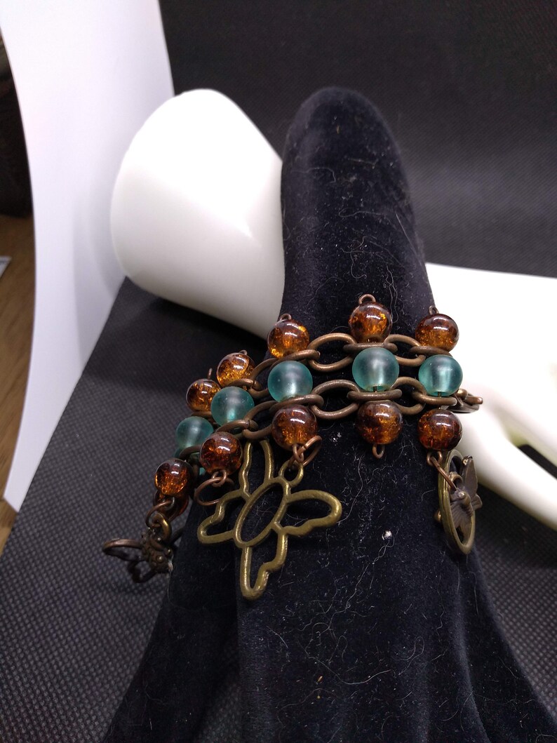 Beads and Butterflies Bracelet