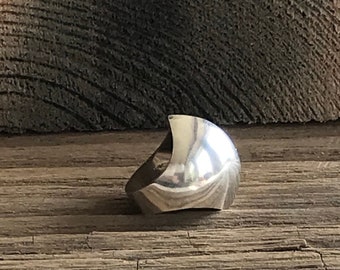 Ring silver 925 by B+D Buch and Deichmann Denmark Modernist Helmet