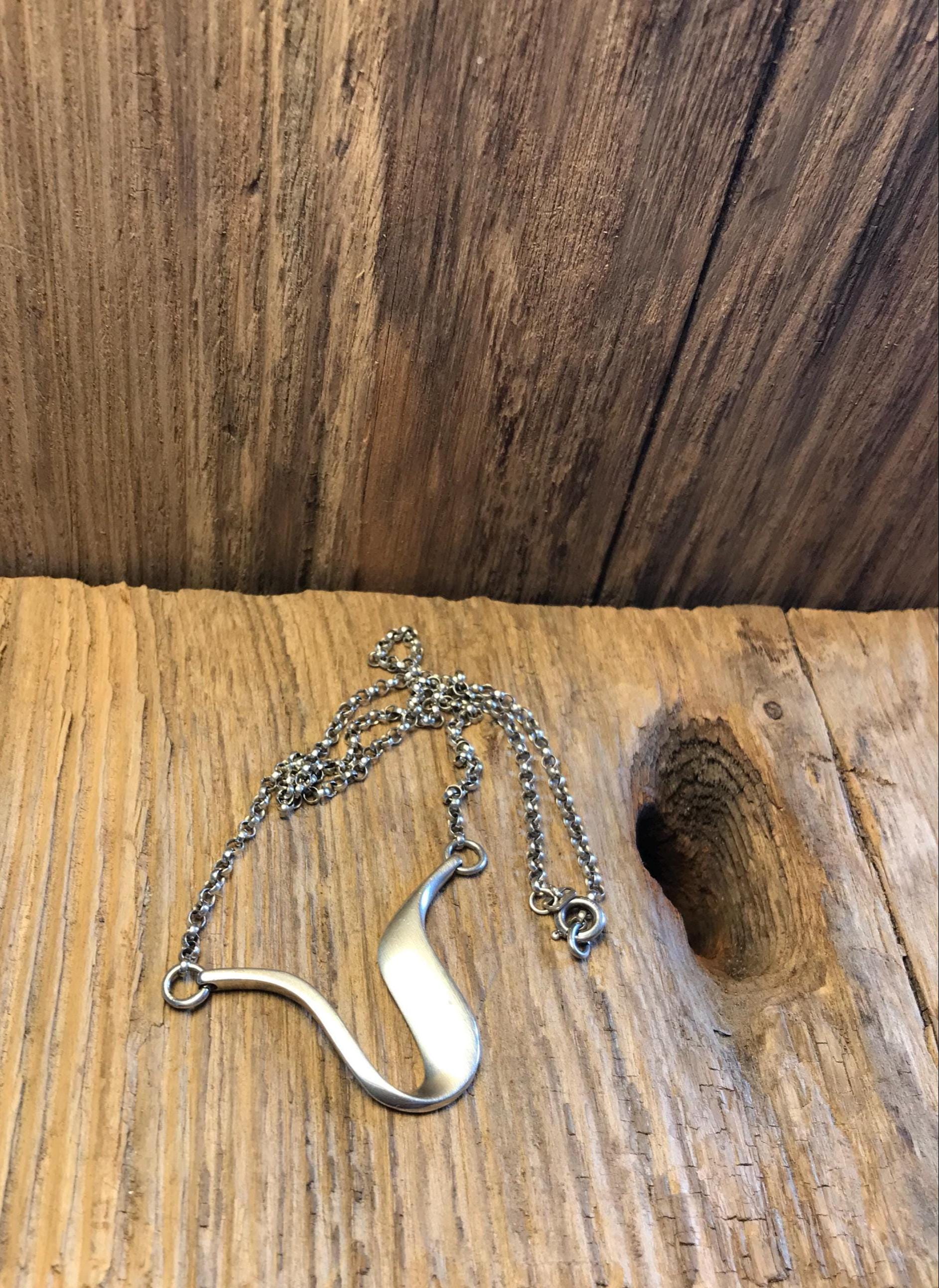 Demi-parure De Bijoux Danoise Vintage En Argent Sterling - Marque NE, Années 1960, Style Moderniste