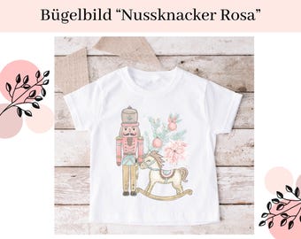 Bügelbilder für Kinder | Bügelbild Nussknacker | Bügelmotiv | Bügelapplikation | Aufbügelbild | Weihnachtsbügelbild | Bügelbild Weihnachten