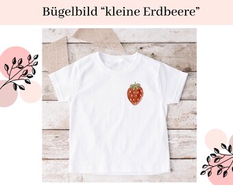 Iron-on transfers for children | Iron-on motif for children | Iron-on motif | Iron-on applique | Iron-on image | Baby iron-on image | Iron-on image strawberry