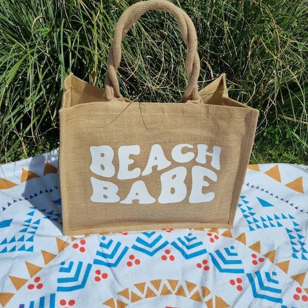 Strandtasche | Beachbabe | Juteshopper | Geburtstagsgeschenk | Geschenkidee | Beachbag | Schwimmbad | Sommer | Sonne | Strand | Urlaub| Meer