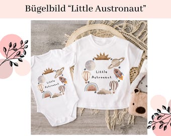 Bügelbilder für Kinder | Bügelmotiv für Kinder | Bügelmotiv | Bügelapplikation | Aufbügelbild | Baby Bügelbild | Bügelbild Astronaut