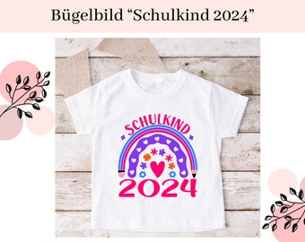 Bügelbild Schulkind | Bügelbild Schulkind 2024 | Schulkind 2024 | Schulstart | DIY Schulkind | Schultüte | Einschulung 2024 | Einschulung