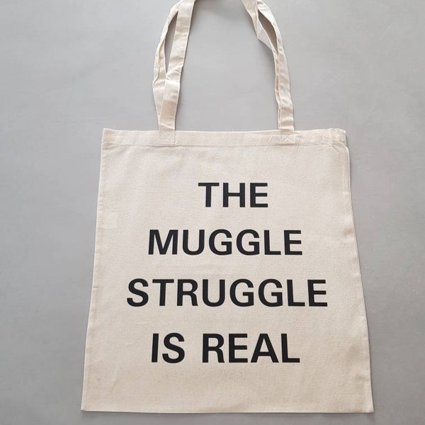 Jutetasche Muggle | Jutebeutel HP | Muggle Struggle | Jutebeutel | The Muggel Struggle is real | Harry Potter | Bücherwurm | Buchliebhaber