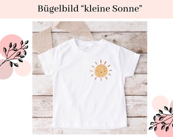 Bügelbilder für Kinder | Bügelmotiv für Kinder | Bügelmotiv | Bügelapplikation | Aufbügelbild | Baby Bügelbild | Bügelbild Sonne | Kleinkind