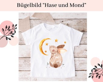 Bügelbilder für Kinder | Bügelmotiv für Kinder | Bügelmotiv | Bügelapplikation | Aufbügelbild | Baby Bügelbild | Bügelbild Hase | Kleinkind