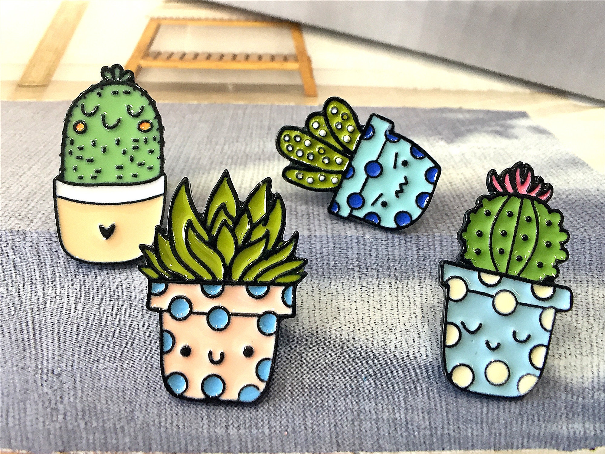 Cactus enamel Pin cute Brooch collar pastel hat Pin Badge kawaii hard enamel pin cute gifts pin display lapel pin funny hat pins for Jeans