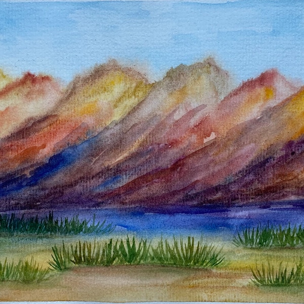 Red Rock Painting - Etsy