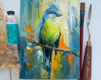 鳥の絵 絵画 YVES BEAUJARD