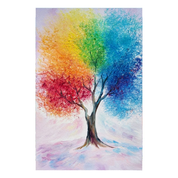 YEESAM ART Pittura Ad Olio Con Numeri 40x50 Cm | Albero E Lago Fai Da Te | Kit Per Adulti E Bambini Con Pennelli E Lente D'Ingrandimento - 3