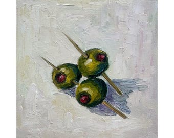 トマトの絵画 キッチンの壁アート トマトのインパスト抽象アートワーク