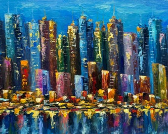 絵画④ ニューヨーク　New York マンハッタン　風景画　油絵　2012 il_340x270.6774087686_1nc7.jpg