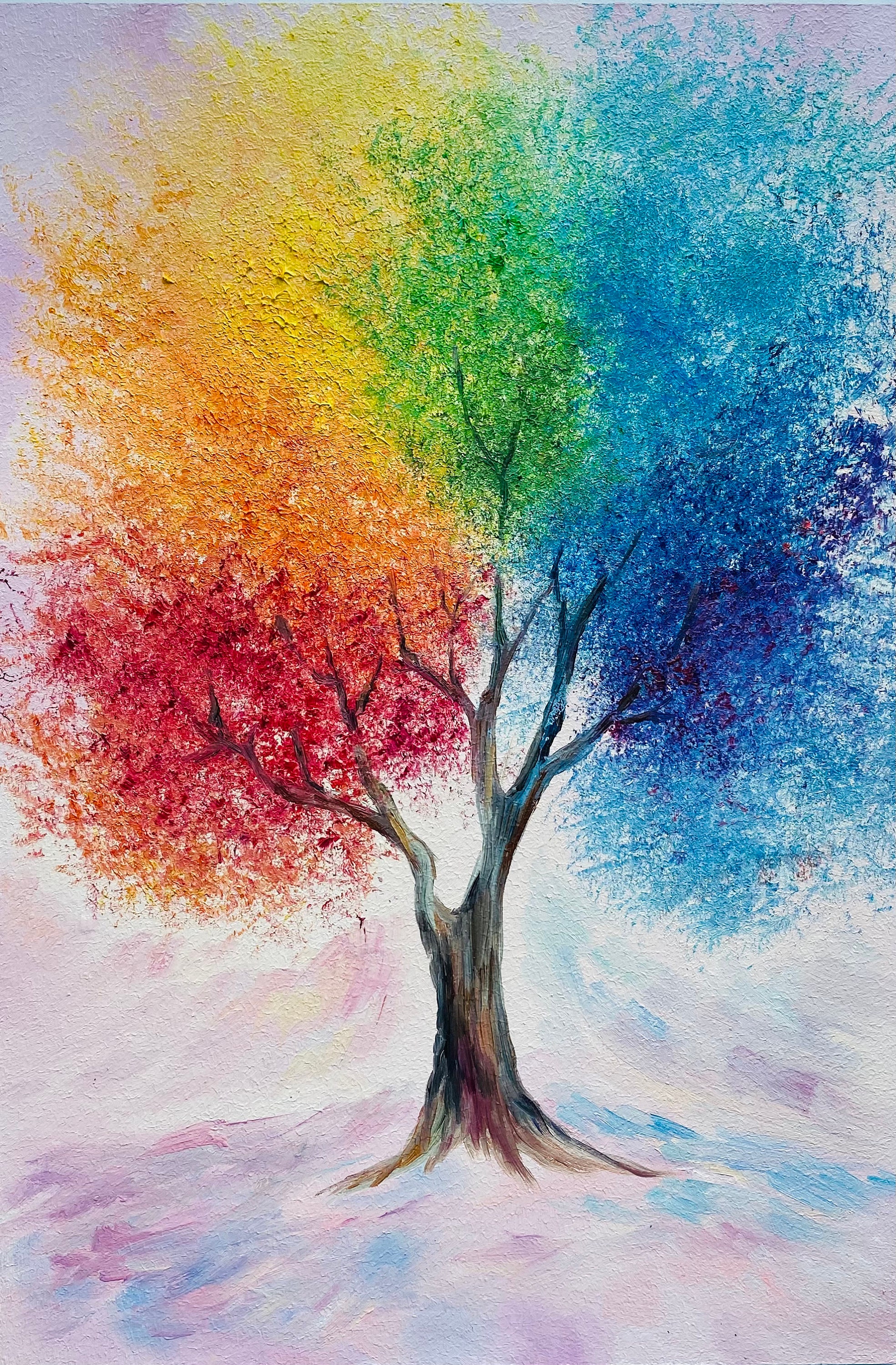YEESAM ART Dipinto a olio fai da te con i numeri, per adulti e bambini, tramonto, lago, inverno, foresta, pittura a partire da 5 olio (lago, con cornice