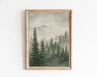 森の住人のために描いたツリー　水彩画 原画 Eng sub] Watercolor Tree Painting Easy Tutorial #3