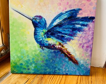 小鳥を抱く oil painting 原画 トリ 鳥 - メルカリ